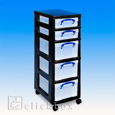 Single Tower 3 x 9-Liter-Box, Gestell schwarz